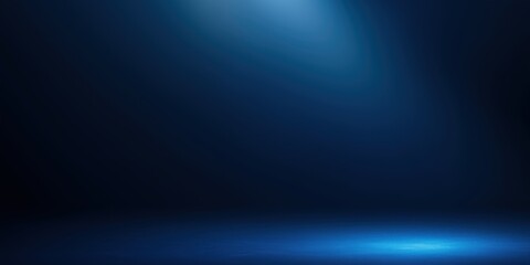Fototapeta premium A dimly lit stage highlighted by a single spotlight, evoking mystery and anticipation in the dark ambiance.