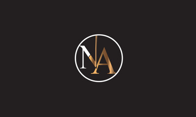 NA, AN , A ,N, Abstract Letters Logo Monogram	