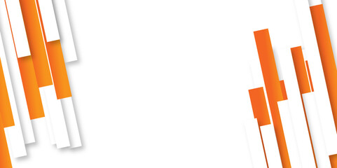 Abstract orange and white vector background, for design brochure, website, flyer. white abstract geometric presentation background with blank space for text. digital technology concept for wallpaper,