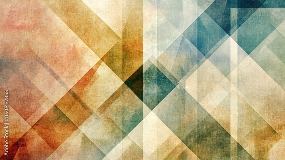 Poster a modern abstract background featuring transparent geometric shapes arranged in a stunning, harmonio