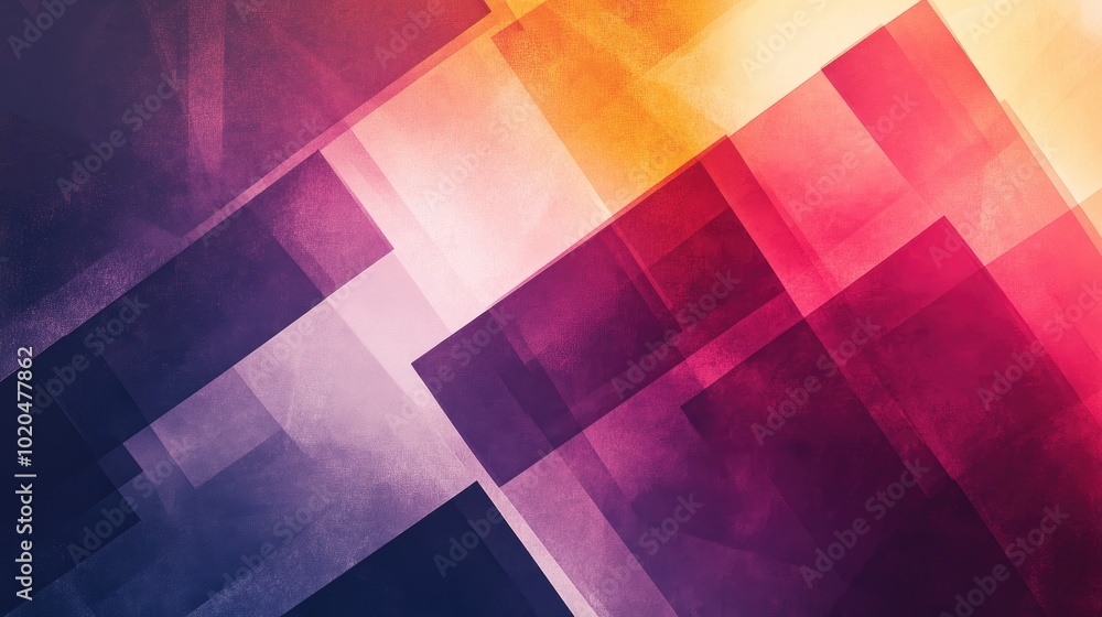 Poster a modern abstract background featuring transparent geometric shapes arranged in a stunning, harmonio