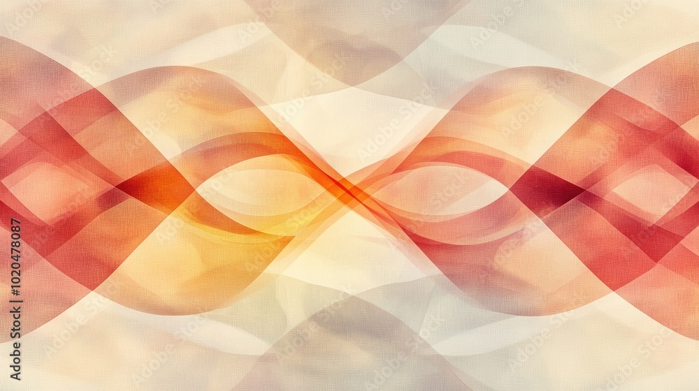 Poster a seamless abstract background with transparent geometric shapes arranged in a harmonious pattern, i