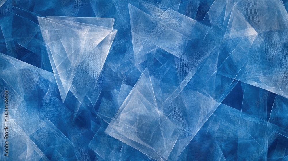 Poster a sophisticated abstract background with transparent geometric shapes arranged in a seamless, beauti