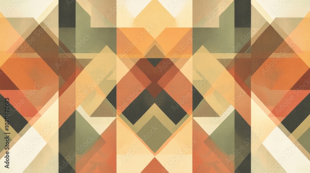 Poster a sophisticated background featuring overlapping transparent geometric shapes, arranged in a seamles