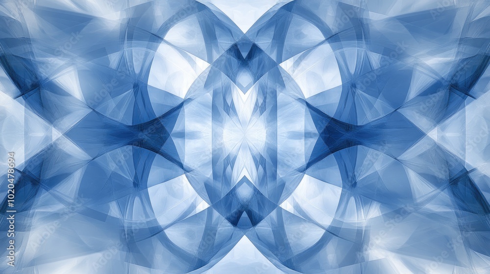 Poster a stunning abstract background with transparent geometric shapes arranged in a visually dynamic, sea