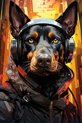 Obraz premium Dutch Shepherd dog