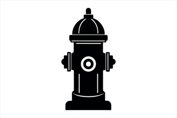 silhouette vector of a fire hydrant