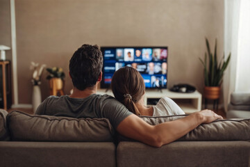 People watch a movie together