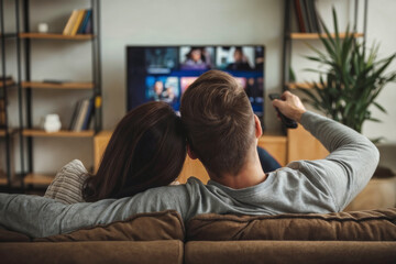 Obraz premium People watch a movie together