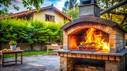 Fire hearth oven and barbecue