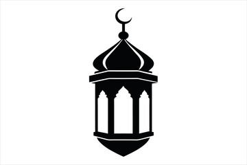 illustration of a islamic lantern