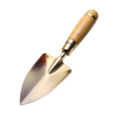 A trowel for digging isolated on a transparent background