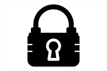 silhouette vector lock 