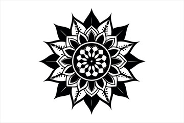 abstract silhouette spiritual symbol ornament