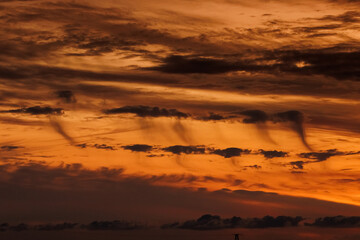 unusual clouds in the sky