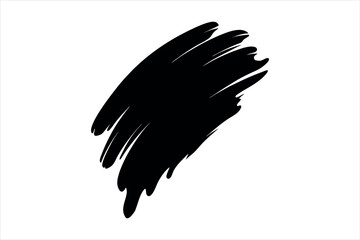 Obraz premium black silhouette paint stoke 