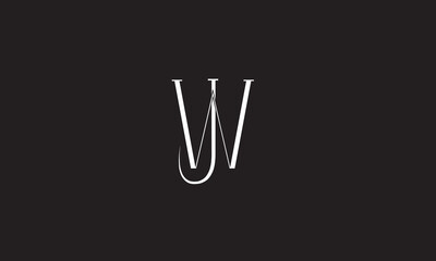 WJ, JW, W, J Abstract Letters Logo Monogram
