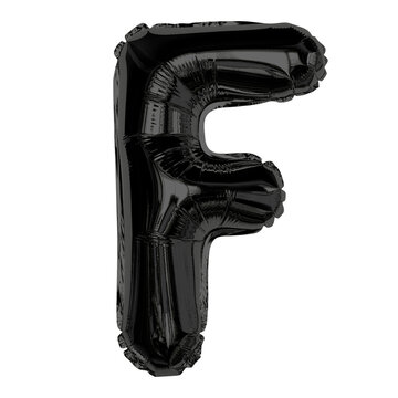recommend clip art: Png foil balloon F clipart, black alphabet letter, transparent background