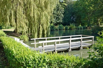 Fototapeta premium Grömitz - Steg im Kurpark