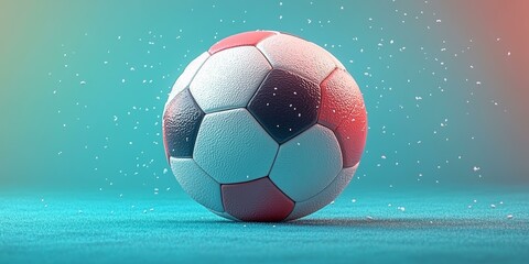 Soccer Ball Art - 3D Illustration