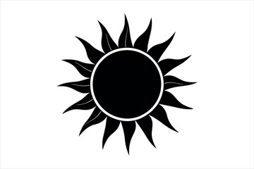 sun silhouette vector