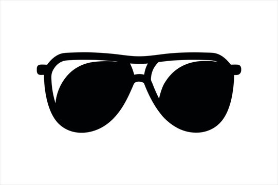 sunglass silhouette vector