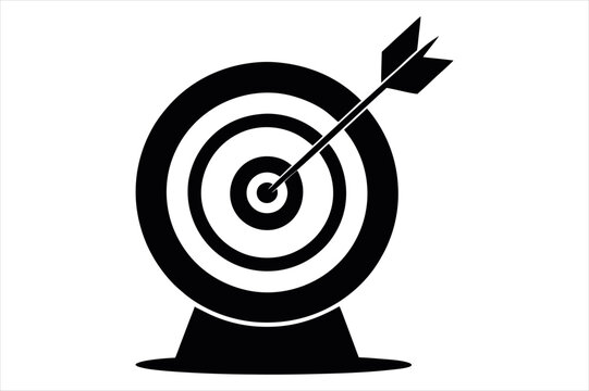 recommend clip art: target on goal silhouette vector