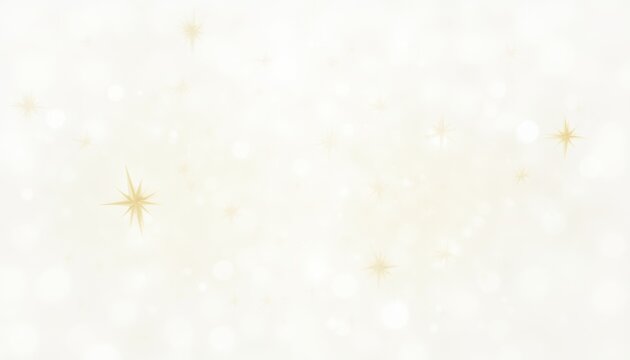 A delicate display of soft golden glitter scattered on a white background, creating a subtle and elegant sparkle. The image highlights beauty and adds a touch of festive charm.