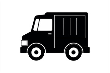 truck silhouette vector