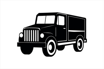 truck silhouette vector