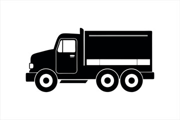 truck silhouette vector