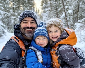 Fun activities to do with your family in winter. Winter walk with children