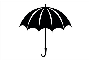 umbrella silhouette vector
