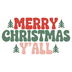 Retro Christmas PNG design high quality