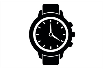 watch silhouette vector