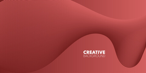 A reddish-brown background with curved, 3D shapes. 