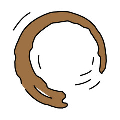 zen circle enso line icon vector. zen circle enso sign. isolated symbol illustration