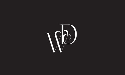  WD, DW, W, D Abstract Letters Logo Monogram