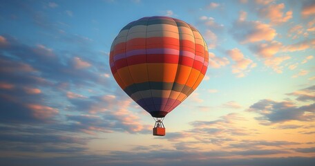 Obraz premium Sunset Hot Air Balloon Adventure