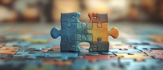 Puzzle Piece, Interlocking Jigsaw, Symbol of Unity and Connection