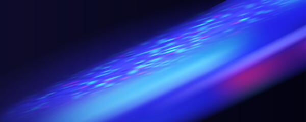 Prism overlay from the sun's rays on the blue wall. Blurred shadows in the room. Soft overlay of natural light. 