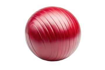 Exercise ball for core strengthening, isolated on a white background, transparent background.