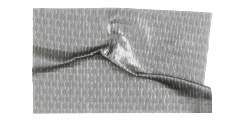 Silver tape png sticker, transparent background