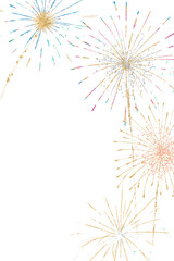 Fireworks border png design element
