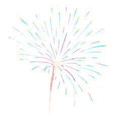 Beautiful firework png design element for celebration