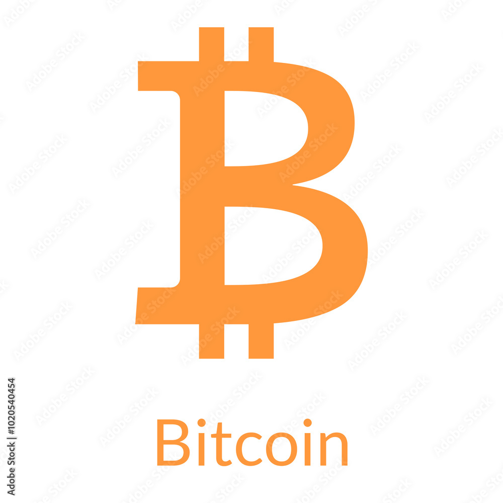 Poster bitcoin blockchain cryptocurrency logo png open-source finance concept