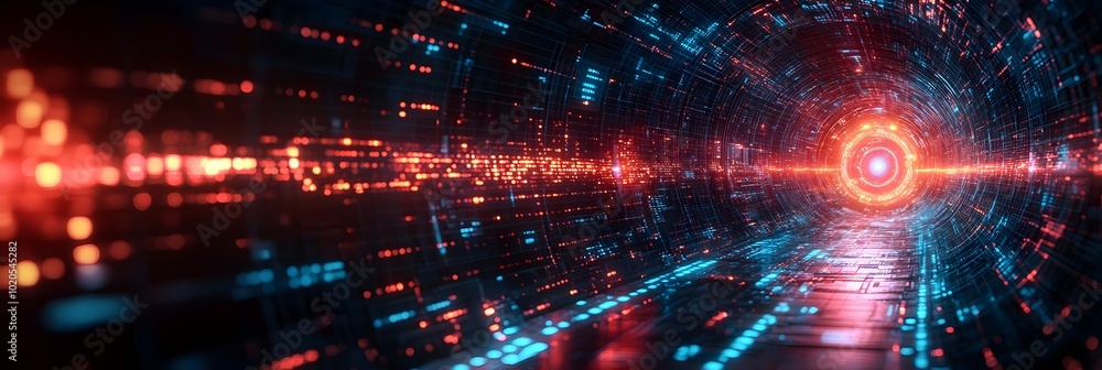 Poster advanced cybersecurity measures enhancing the efficiency and protection of the communication industr