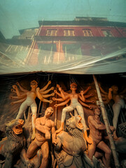 Durga idol in kumartuli‚ the biggest festival of kolkata 