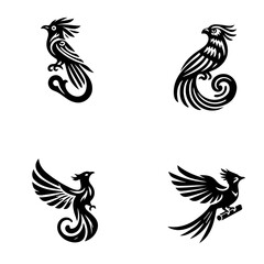 Obraz premium quetzal, icon, vector illustration, white background