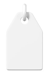 White price png tag, 3D stationery illustration on transparent background